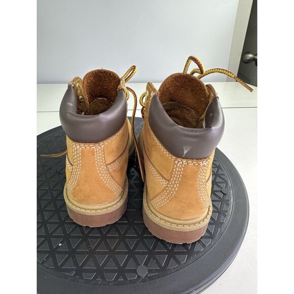 Timberland Premium 6" inch Waterproof Toddler Boots Size 8 Wheat Nubuck (12809) - Picture 6 of 9